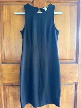 H&M Black Backless Sleeveless Sheath Dress